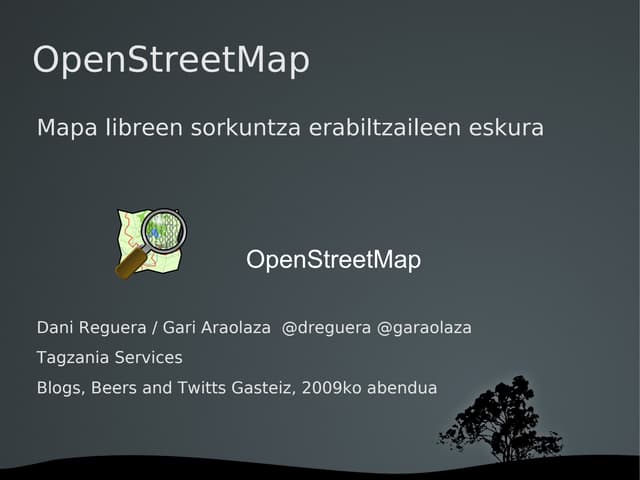 OpenStreetMap - Mapa libreen sorkuntza