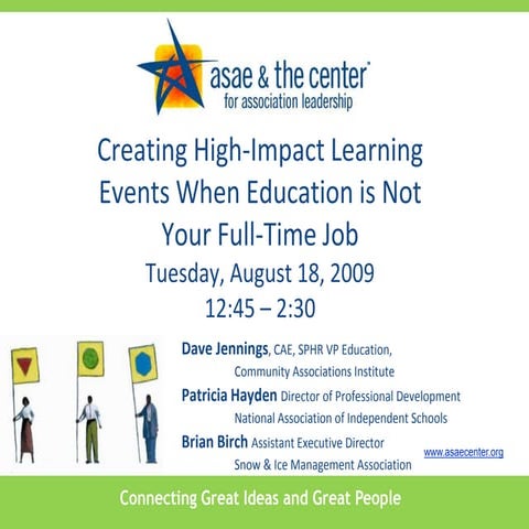 2009 ASAE Toronto Slides ADDIE Model