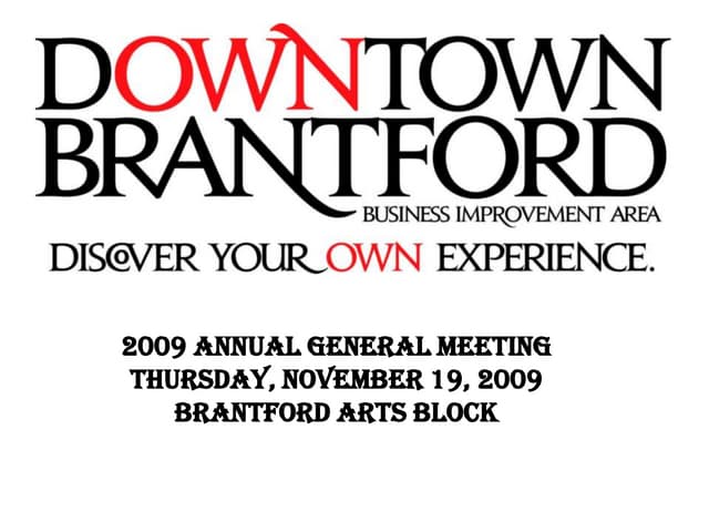 2009 bia agm presentation
