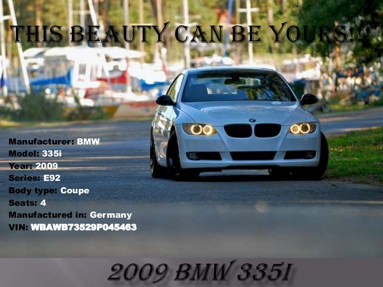 For Sale 2009 Bmw 335i