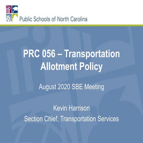 Transportation allotment policy