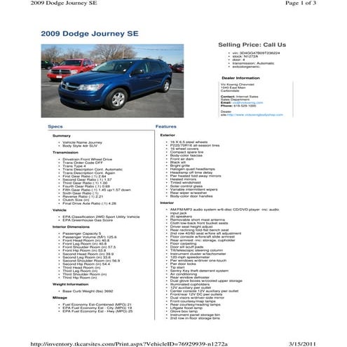 2009 dodge journey se