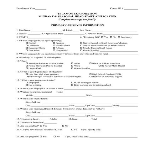 2009 Eligibility Application Copa 4 2009