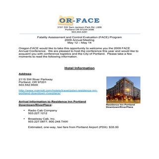 2009 Face Conference Welcome Packet...