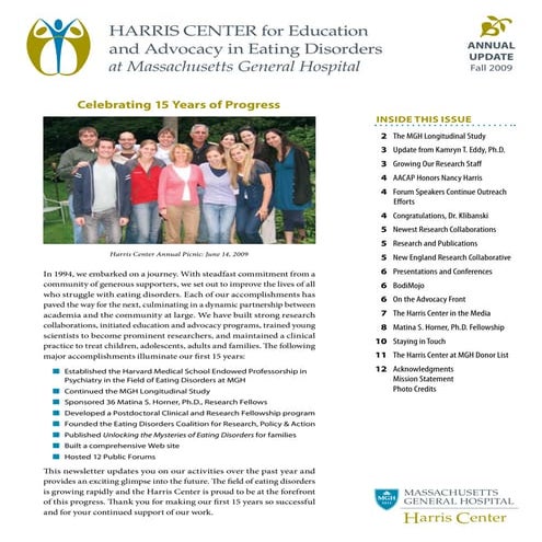 2009 harris center newsletter
