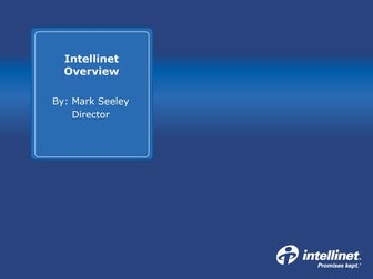 2009 Intellinet Overview