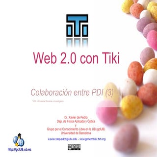 Colaboración entre PDI (3): Web 2.0...