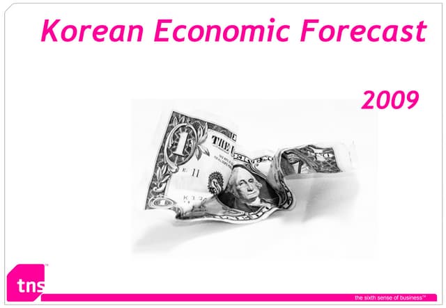 2009 Korean Economic Forecast Final Ppt 2009 Korean Economic Forecast Final Ppt