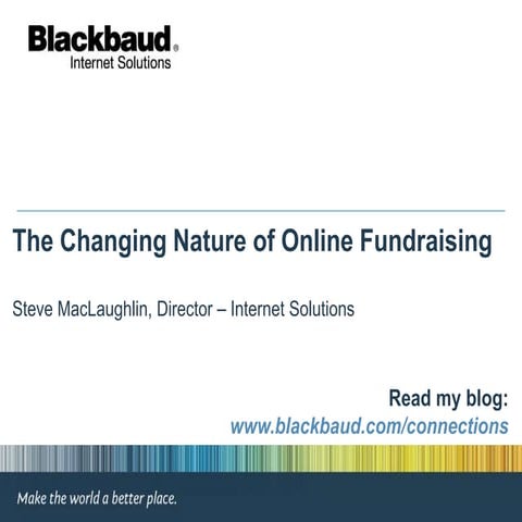 The Changing Nature of Online Fundraising