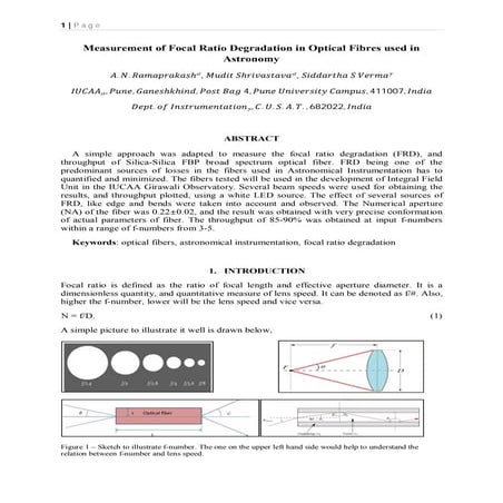 2009 measurement of focal ratio degradation in optical fibers used in astronomy