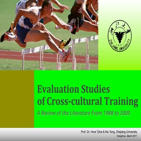 Evaluation Studies of Cross-Cultural Training Program