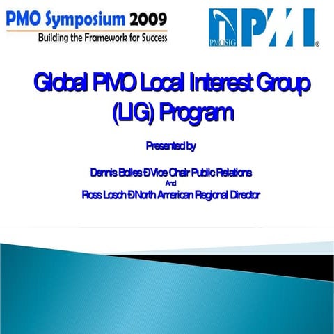 2009 Pmo Symposium Presentation