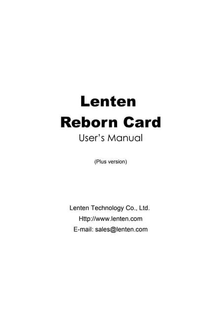 2009 reborn card plus version 