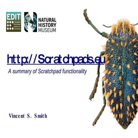 A summary of Scratchpad functionality