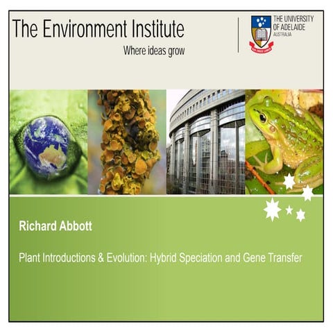 Plant Introductions & Evolution: Hybrid Speciation and Gene Transfer | PDF