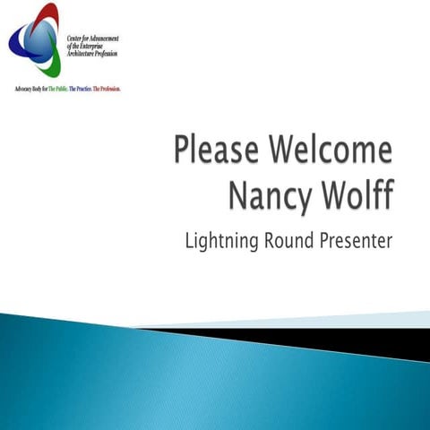 2009 Summit Event Master Lightning Round Nancy Wolf