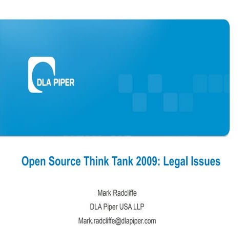 2009 Think Tank Final Update