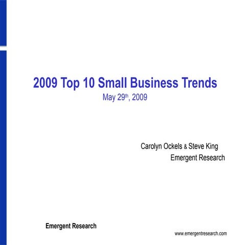2009top10smallbusinesstrends 090528112514 Phpapp02