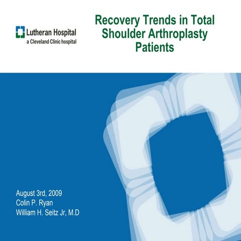 Total shoulder arthroplasty and reverse TSA - Hussain Algawahmed | PPTX