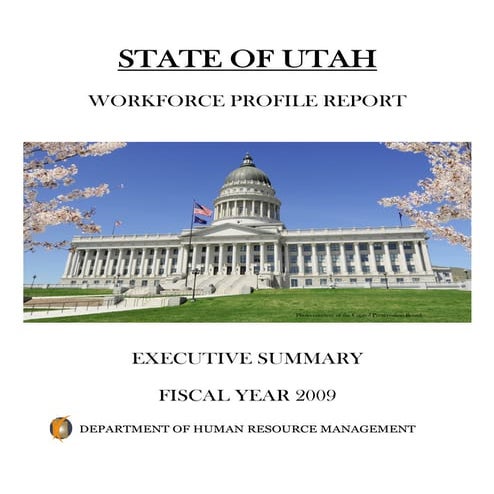 2009 Utah State Government Workforce Profile