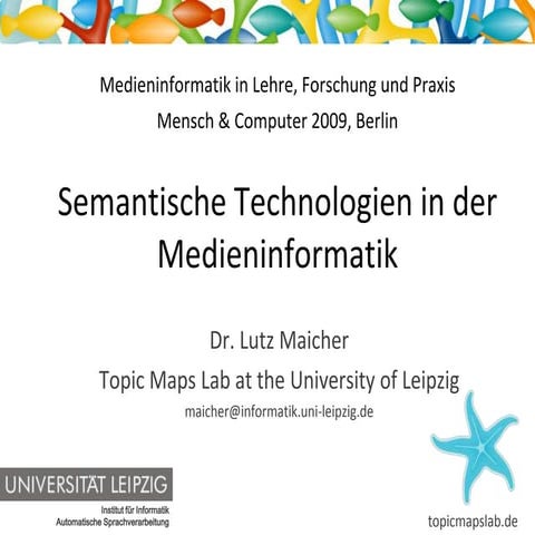 Medieninformatik und Topic Maps