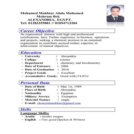 mohamed cv