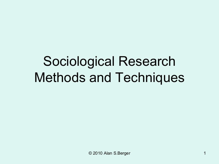 201.04 sociological research methods