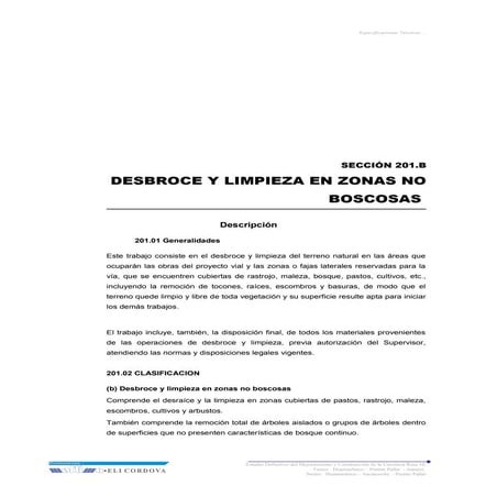 201.b desbroce y limpieza