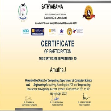 certificate very useful to know the fdp content