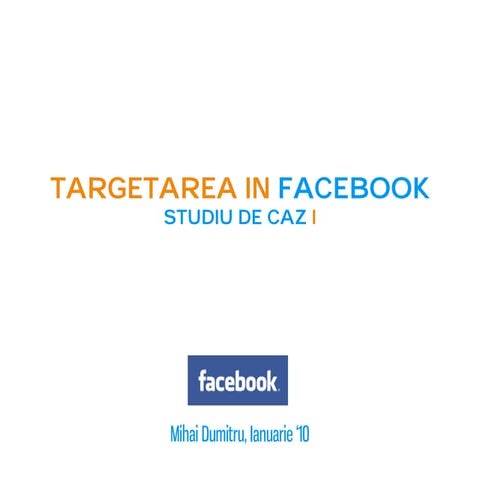 Targetarea în Facebook