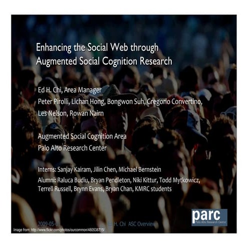 2010-03-10 PARC Augmented Social Cognition Research Overview