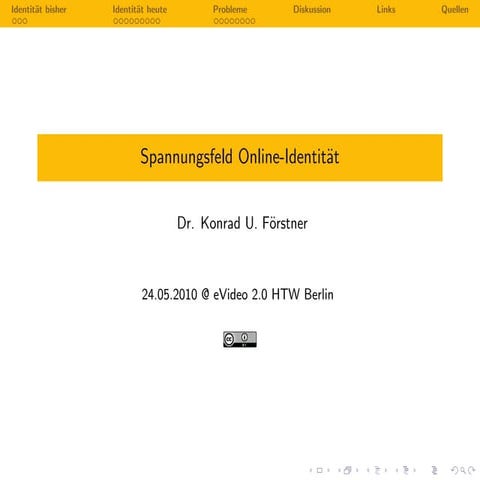 Spannungsfeld Online-Identität