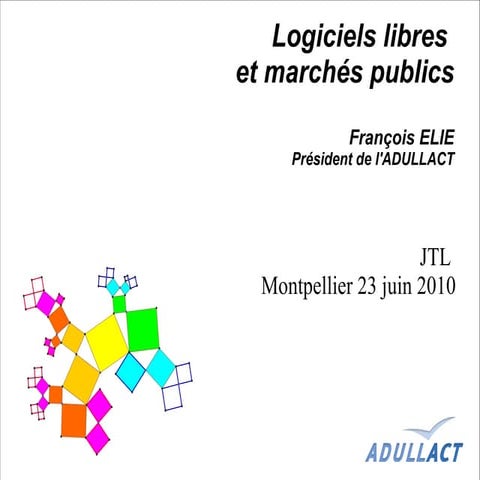 Logiciels libres et marchés publics
