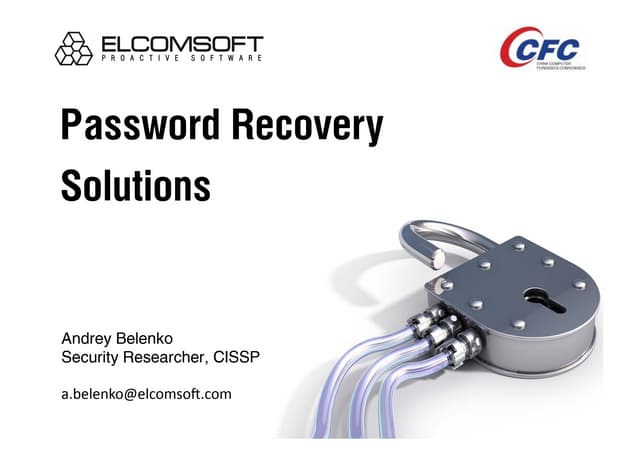 Password Recovery Tools