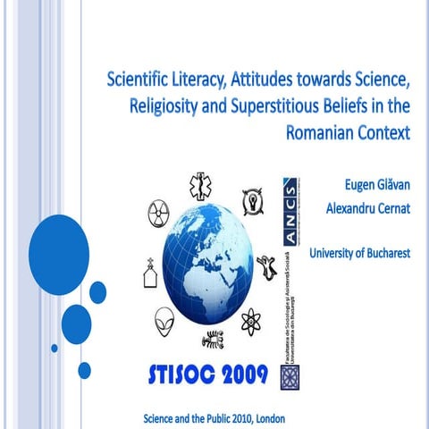 Scientific Literacy, Attitudes towards Science, Religiosity and Superstitious...