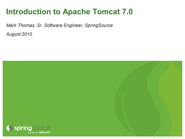 Introduction to Apache Tomcat 7 Pre...