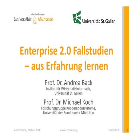 2010 09-knowtech-back-koch-e20cases.ppt