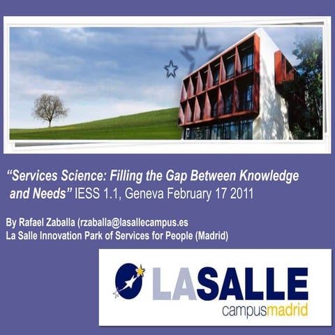 2010.10.20 paper presentation, ss  filling the gaps between knowledge and needs rz