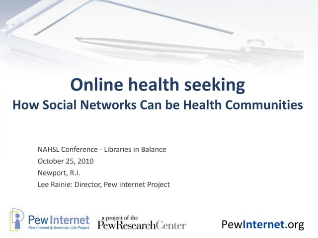 Online health seeking
