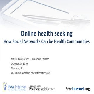 Online health seeking
