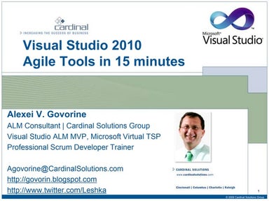 Visual Studio 2010 Agile Tools (overview)
