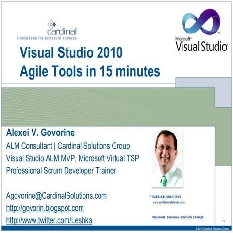 Visual Studio 2010 Agile Tools (role based)