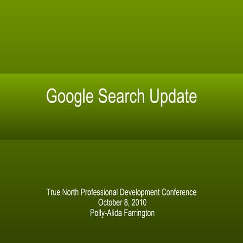 Google Search & Tools Update - North Country