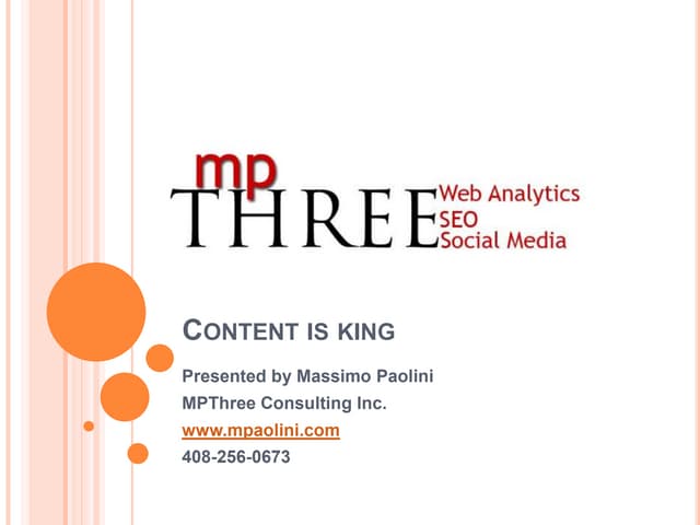 Content is king