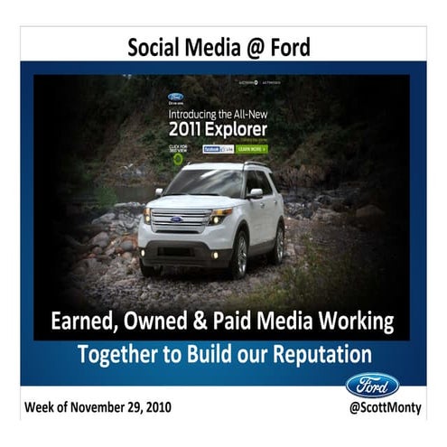 Using Earned, Owned and Paid Media to Improve Ford's Reputation