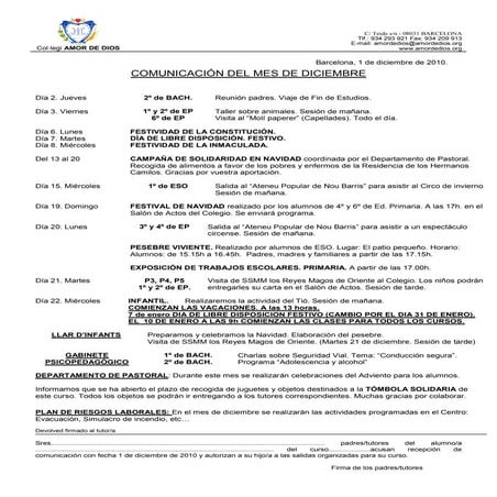 Full informatiu de desembre