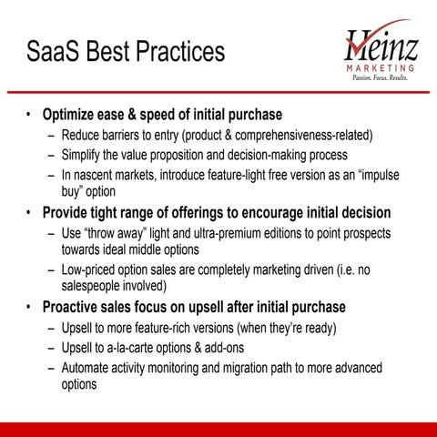 SaaS Go To Market Best Practices & Pricing Samples