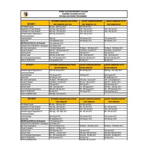 2010 2011 calendar-degree