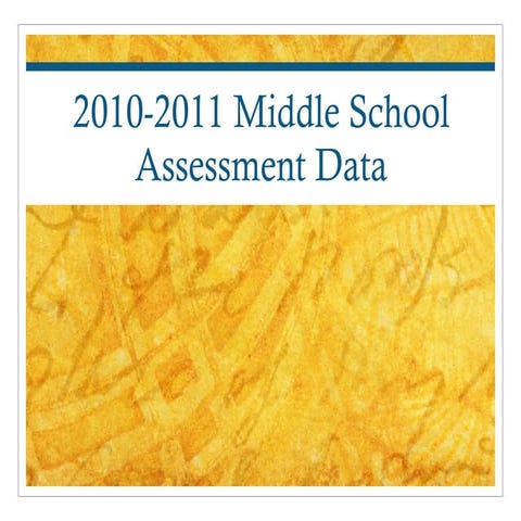 More 2010 2011 Assessment Data