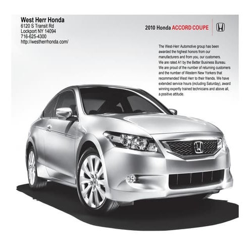 2010 Honda Accord Coupe Buffalo